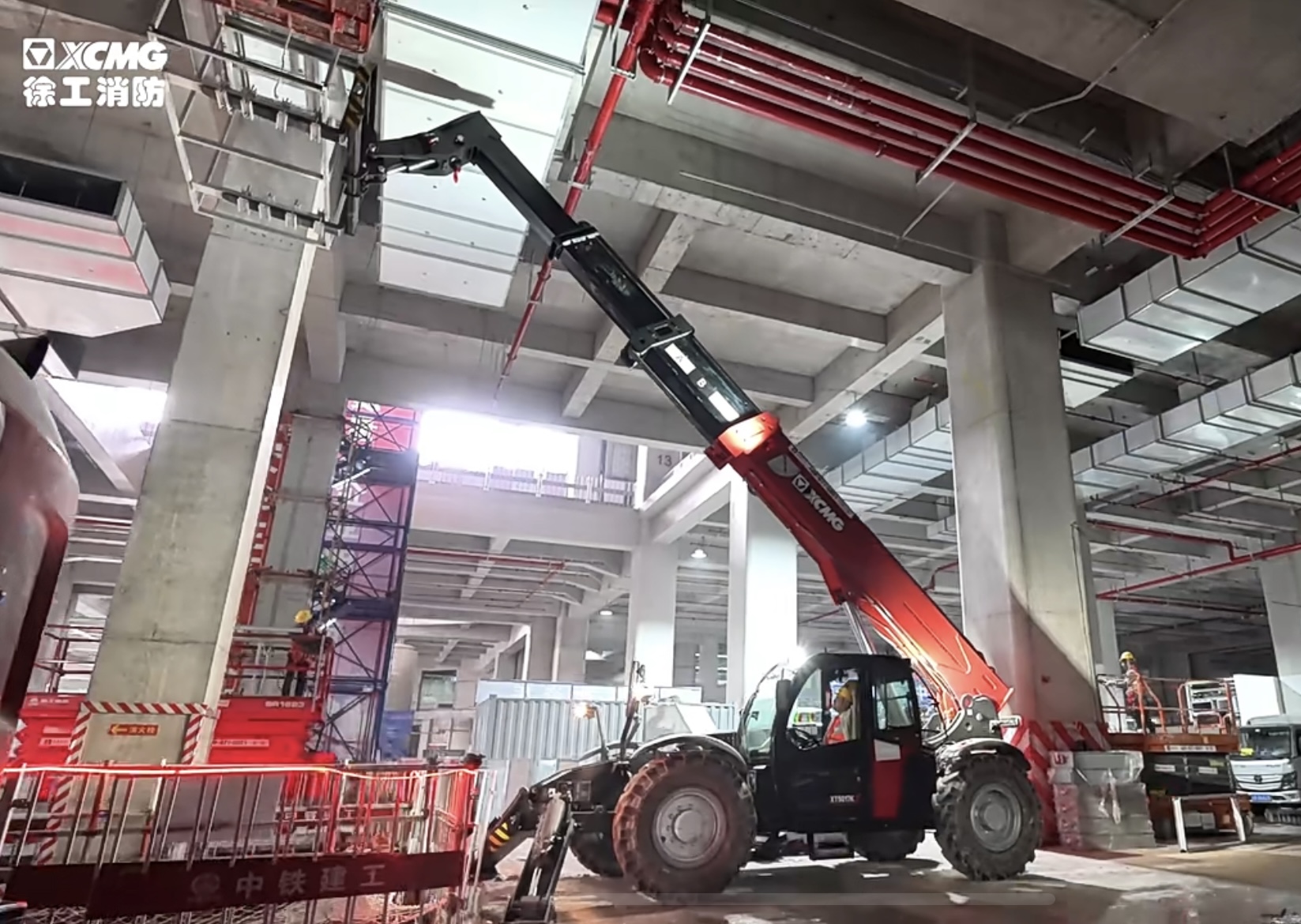 客户用了都说好！亚洲必赢XT5017K伸缩臂叉装车施工纪实