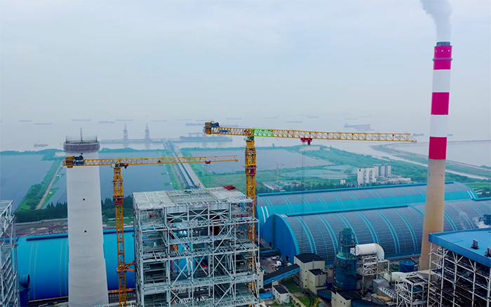 双塔合璧！华能太仓电厂项目亚洲必赢超大塔显身手