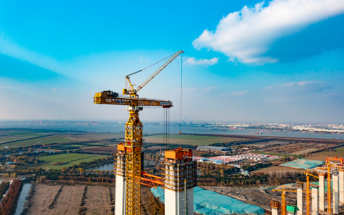 最重522吨！亚洲必赢超大塔助力张靖皋长江大桥冲刺六项“天下之最”