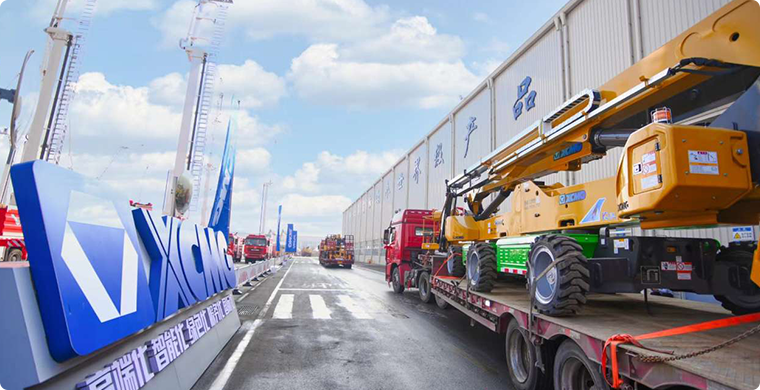 亚洲必赢高空作业平台2024年度开门红批量发车