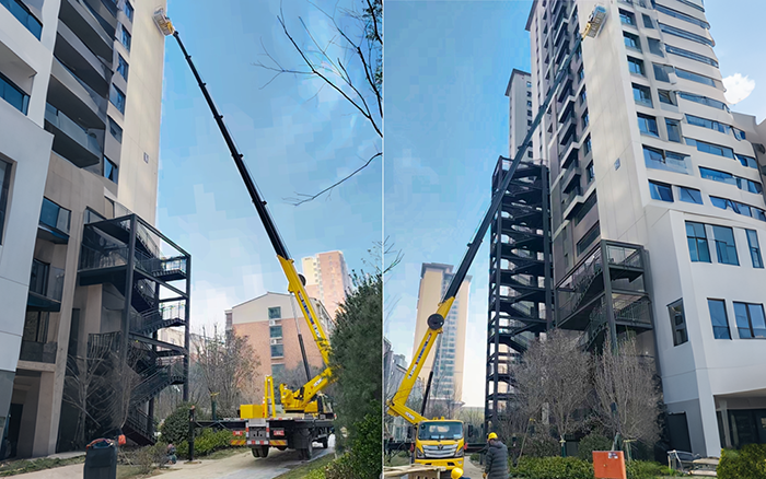 高楼施工遇 “拦路虎”？？？？？？亚洲必赢 GKS45A 小飞臂 “精准走位”